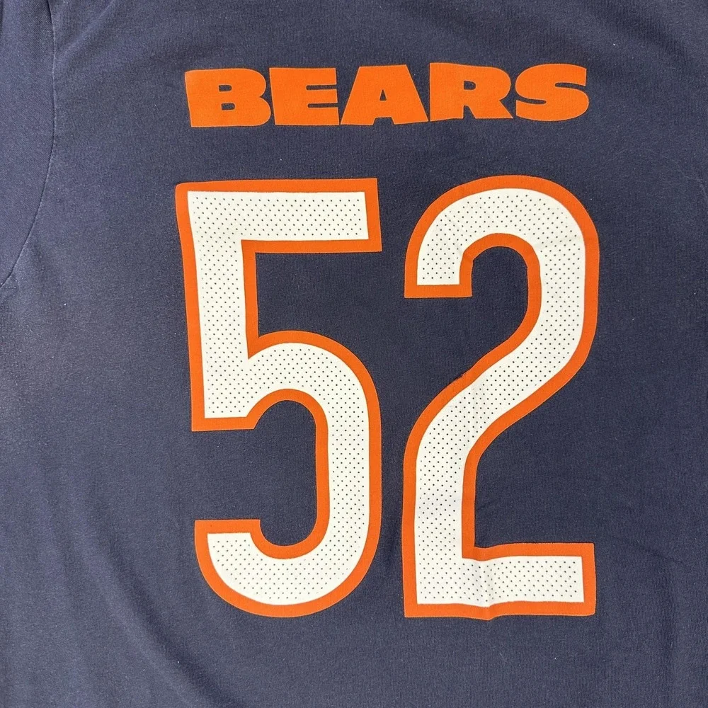 Chicago Bears Shirt Mens Large Blue NFL Football Khalil Mack 52‎ Nike Dri Fit
